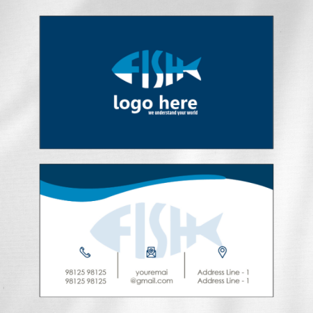 Fishshop Visiting Card Design 01 Main