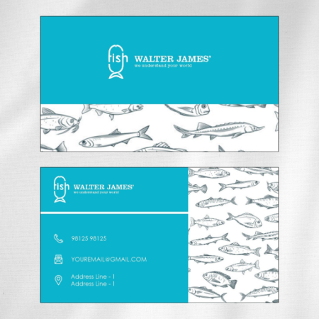 Fishshop Visiting Card Design 03 Main