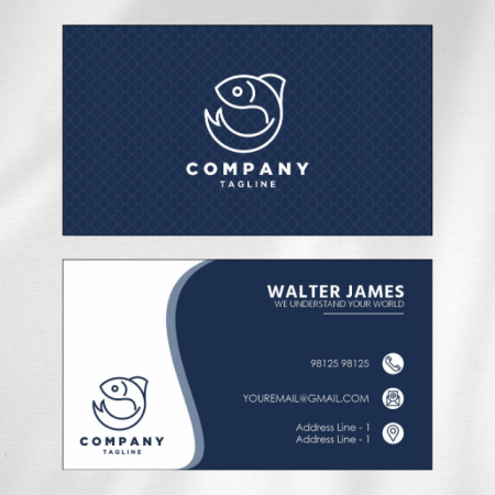 Fishshop Visiting Card Design 12 Main