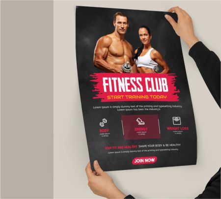 Fitness Classes Poster Mockup