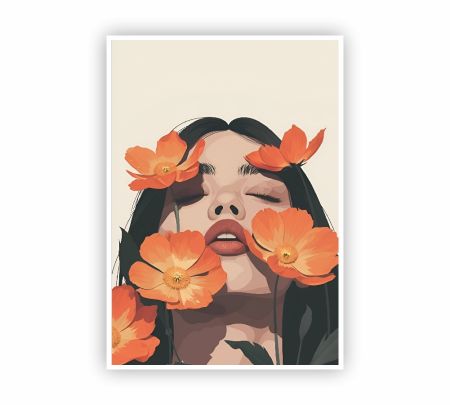 Flower Girl Poster Mockup