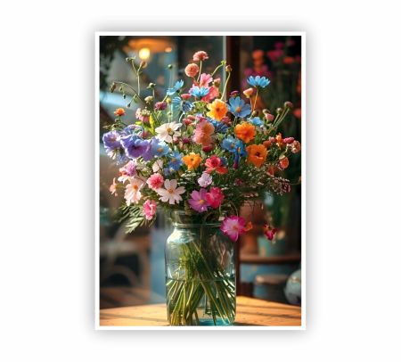 Flowers In the Jar Poster Mockup