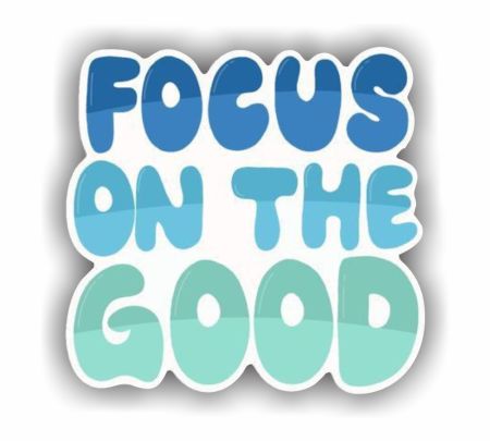 Focus On Good Sticker Mockup