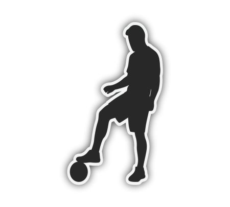 Football Player Sticker Mockup