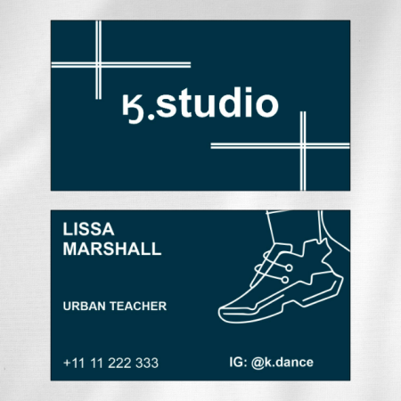 Footwear Visiting Card Design 04 Main