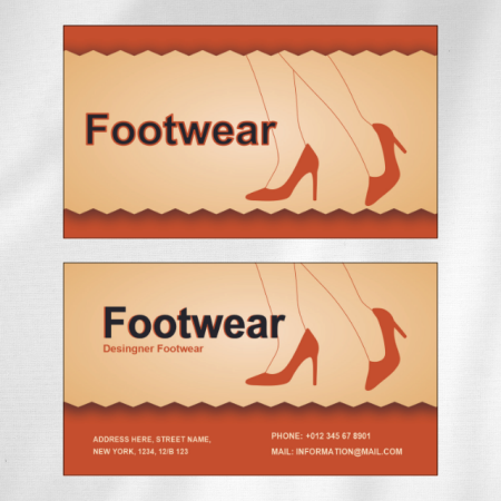 Footwear Visiting Card Design 05 Main