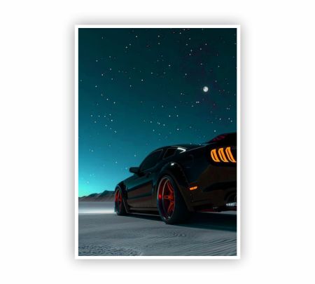 Ford Mustang GT Poster Mockup