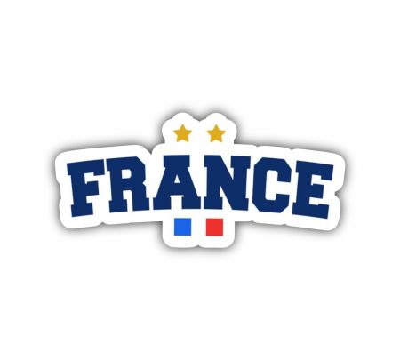 France Team Football Sticker Mockup