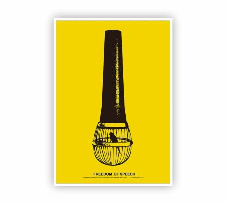 Freedom Of Speech Poster Mockup
