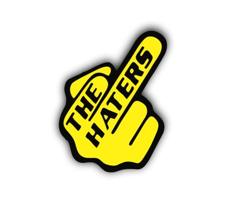 Fuck The Haters Sticker Mockup