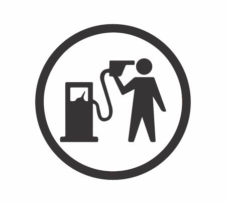 Fuel Warning Sticker Mockup