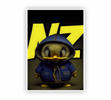 Funny Duck Poster Mockup