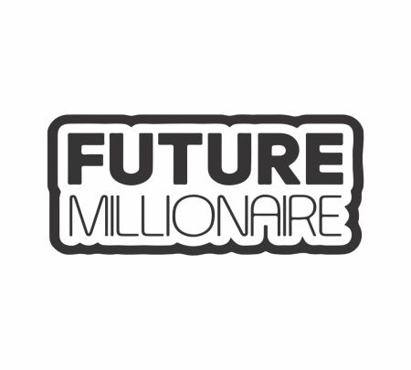Future Millionaire Sticker Mockup