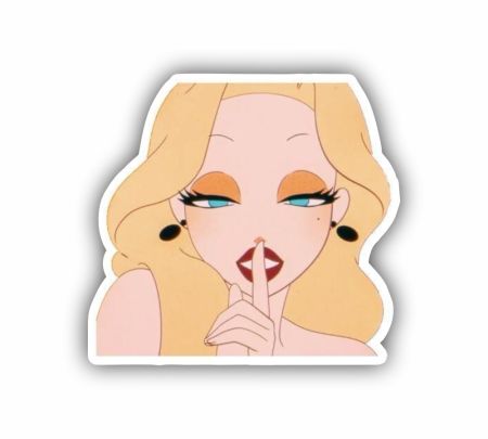 Gidle Nxde Sticker Mockup