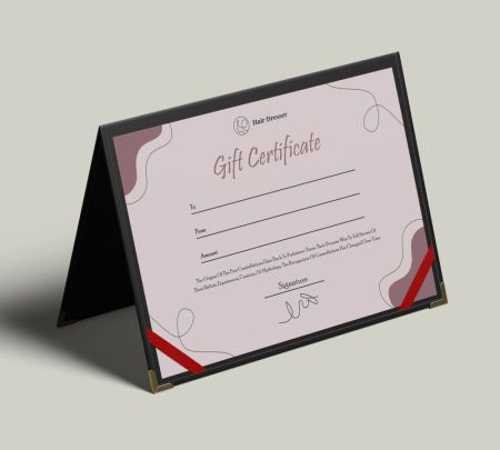 Gift Certificate Mockup