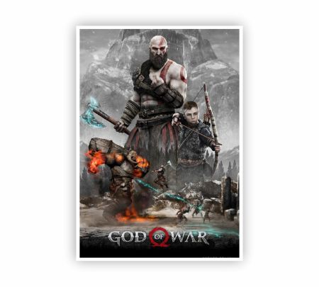 God of War Game Poster Mockup