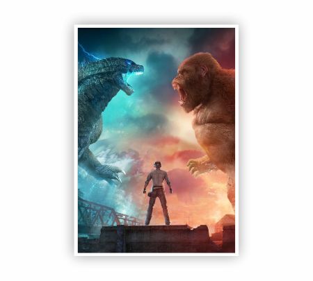 Godzilla Vs Kong Poster Mockup