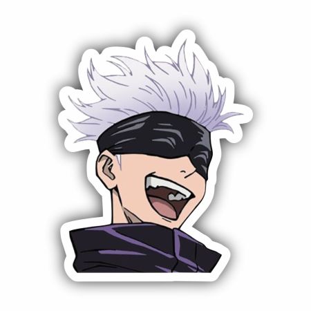 Gojo Satoru Sticker Mockup