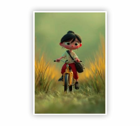 Golden Ride Daydream Poster Mockup