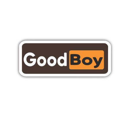GoodBoy Sticker Mockup