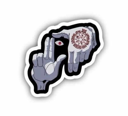 Gothic Style Hellsing Sticker Mockup