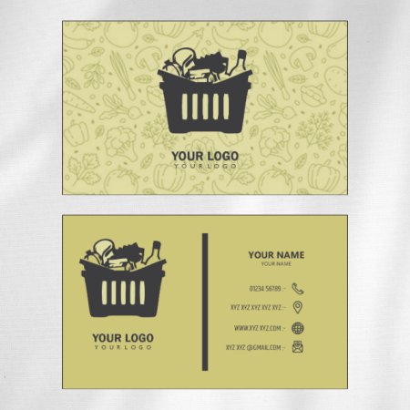Grocery Visiting Card Design 01