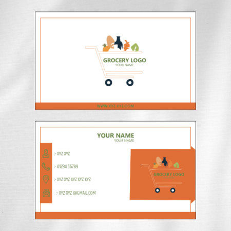 Grocery Visiting Card Design 08