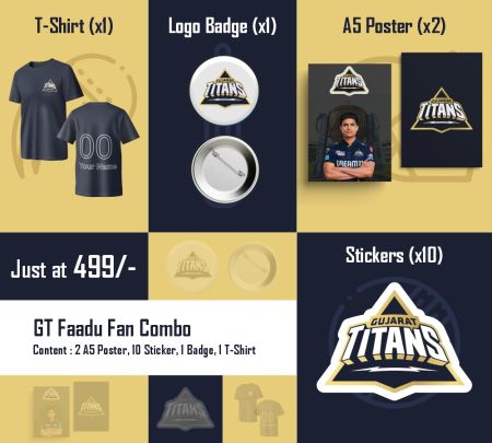 Gujarat Titans Faadu Fan Combo Mockup