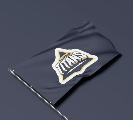 Gujarat Titans Flag Mockup