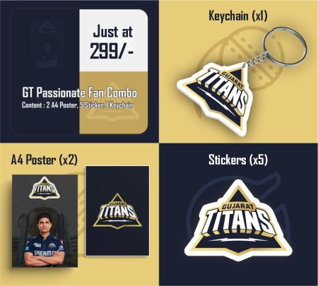 Gujarat Titans Passionate Fan Combo Mockup