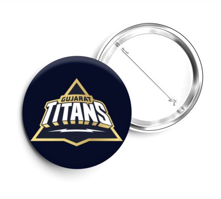 Gujarat Titans Button Badge Mockup