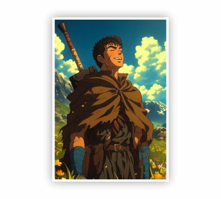 Guts Berserk Poster Mockup