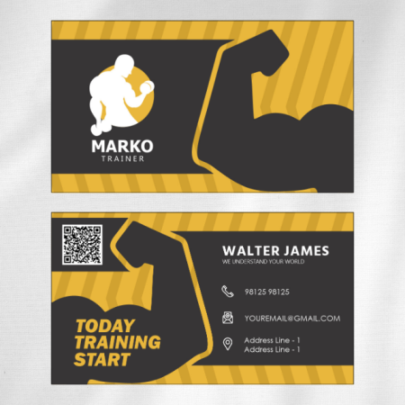 Gym Visiting Card Design 03