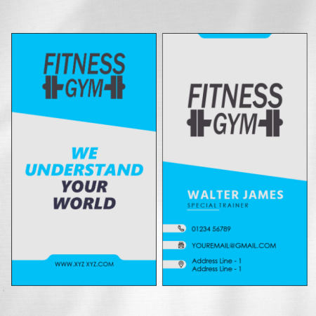 Gym Visiting Card Design 07
