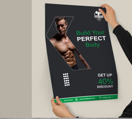 Gym Workout Poster Mockup