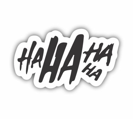 Ha Ha Ha Sticker Mockup