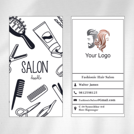 Hair Salon Visiting Card Design 02