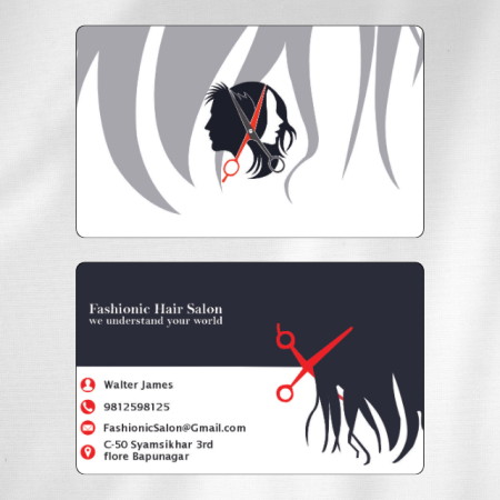 Hair Salon Visiting Card Design 06