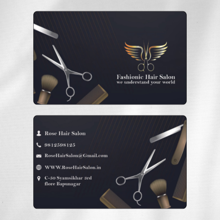 Hair Salon Visiting Card Design 07