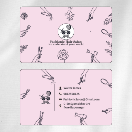 Hair Salon Visiting Card Design 08