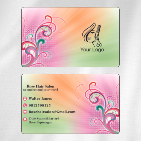 Hair Salon Visiting Card Design 10