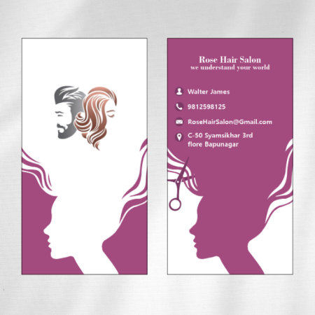 Hair Salon Visiting Card Design 11
