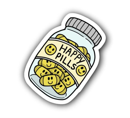 Happy Pills Aesthetic Sticker
