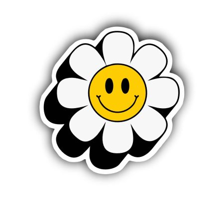 Happy Sunflower Aesthetic Sticker