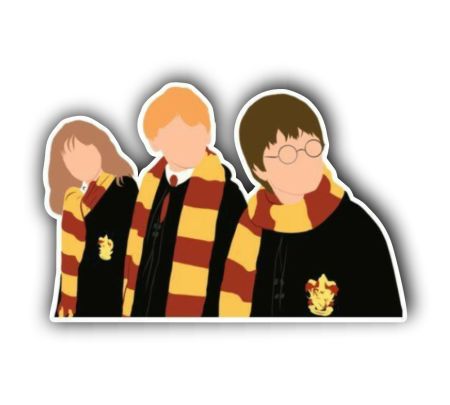 Harry, Ron And Hermione Sticker