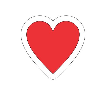 Red Heart Love Sticker