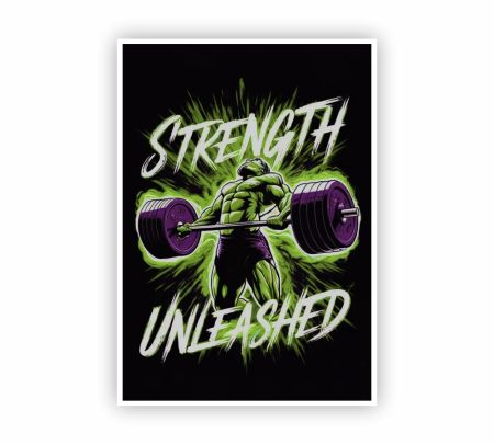 Heavy Lifting Workout Poster Mockup