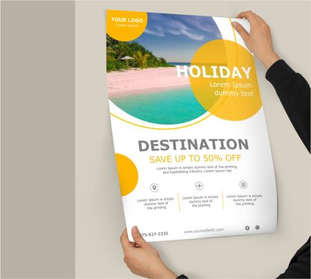 Holiday Poster Mockup