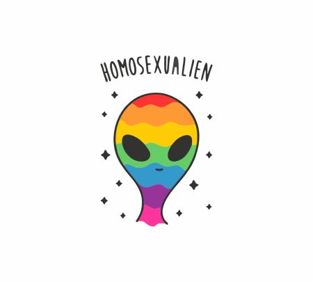 Homosexualin LGBT Sticker Mockup