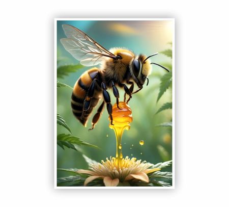 Honey Bee Poster Mockup